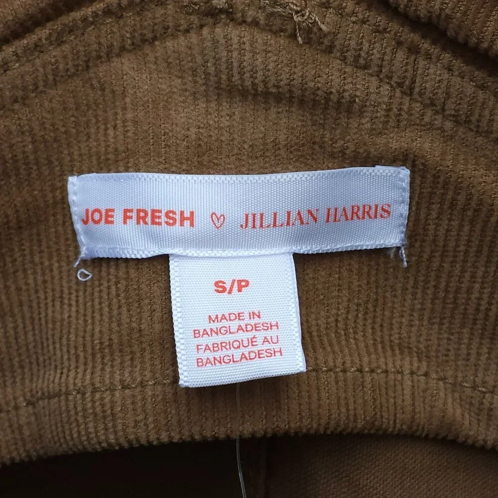 Jillian Harris Joe Fresh Rustic Corduroy Overalls Women's Size Small BNWT 2024 - Picture 5 of 7